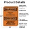 Signmission Employees Only Beyond This Point Bilingual OSHA Warning Sign, Aluminum, 18in W x 24in L, 2PK OS-2PACK-WS-A-1824-L-12598 - alternate 5